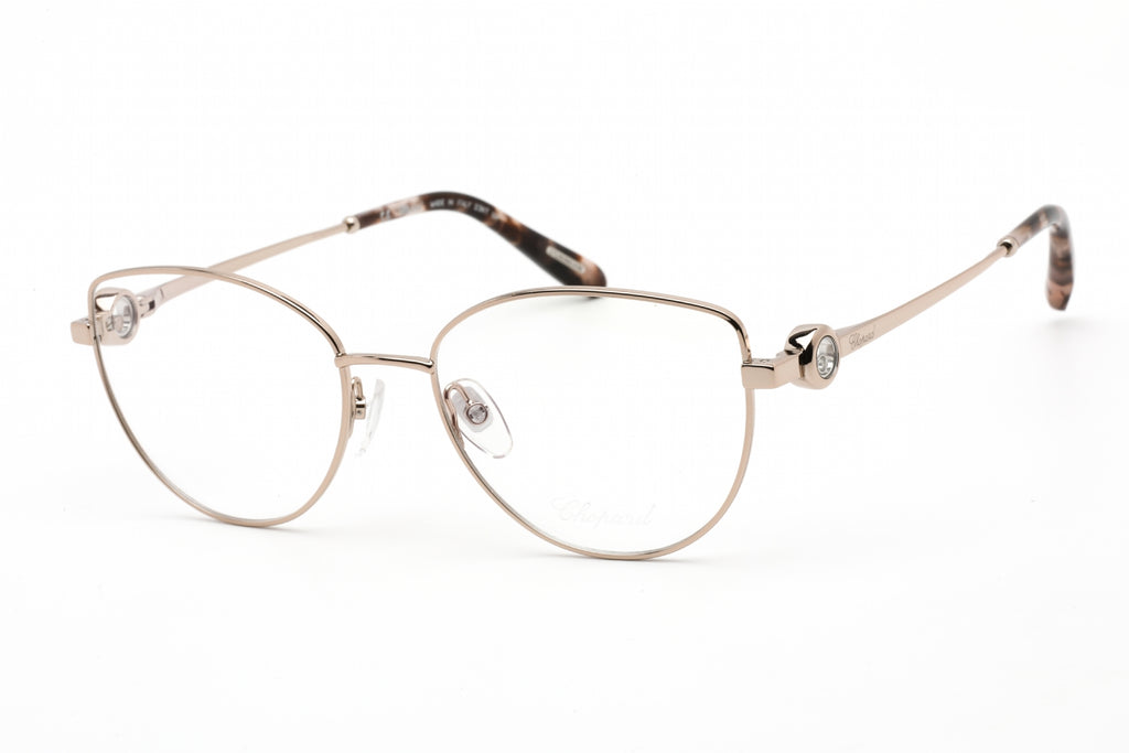 Chopard VCHG02S Eyeglasses SHINY RED GOLD / clear demo lens Women's