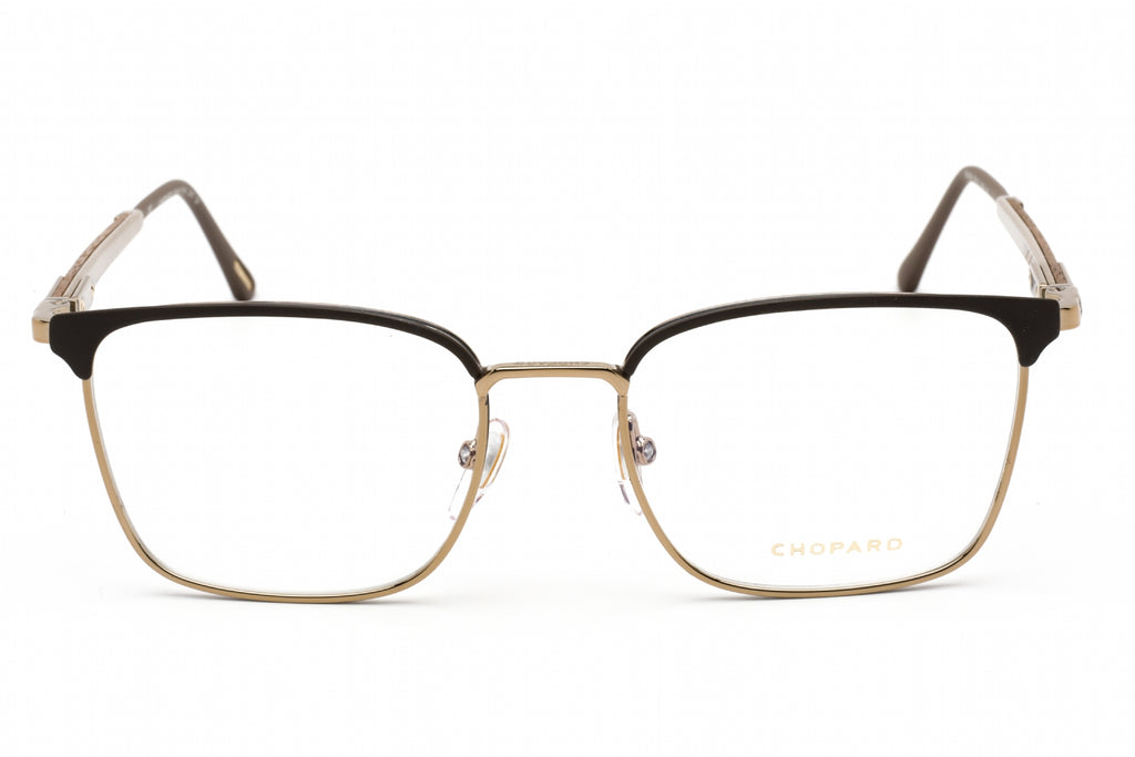 Chopard VCHG06 Eyeglasses SHINY GREY GOLD WITH COLOURED / clear demo lens Men's