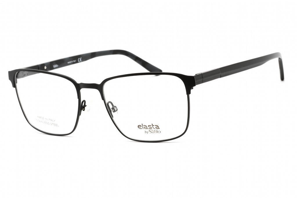 Elasta E 3124 Eyeglasses MATTE BLACK/Clear demo lens Men's