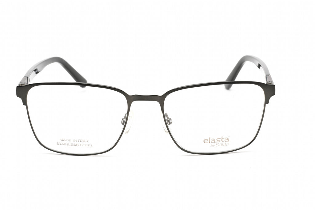 Elasta E 3124 Eyeglasses MATTE GREY/Clear demo lens Men's
