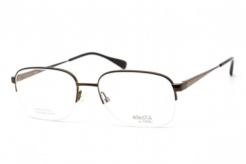 Elasta E 7238 Eyeglasses Brown / Clear Lens Men's
