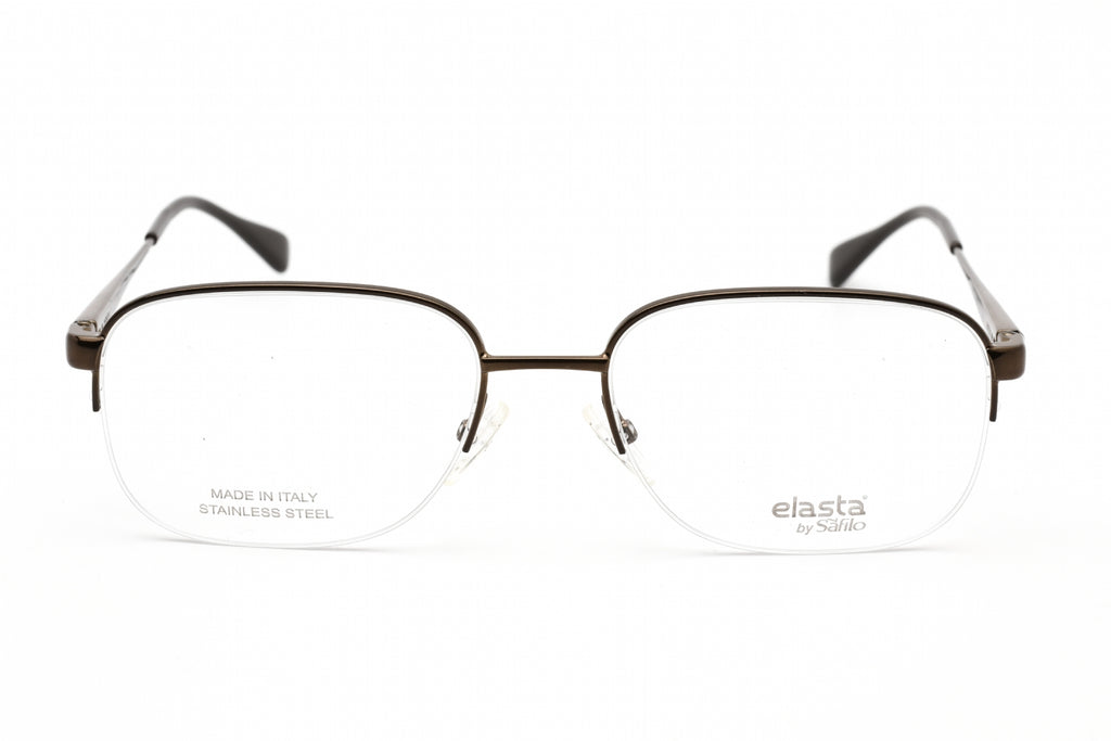 Elasta E 7238 Eyeglasses Brown / Clear Lens Men's
