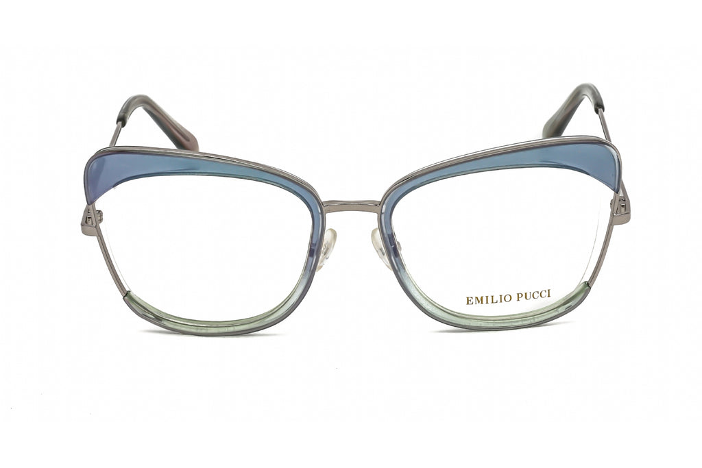 Emilio Pucci EP5090 Eyeglasses Blue/other / Clear demo lens Women's