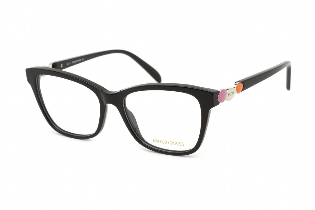 Emilio Pucci EP5150 Eyeglasses Shiny Black / Clear Lens Women's