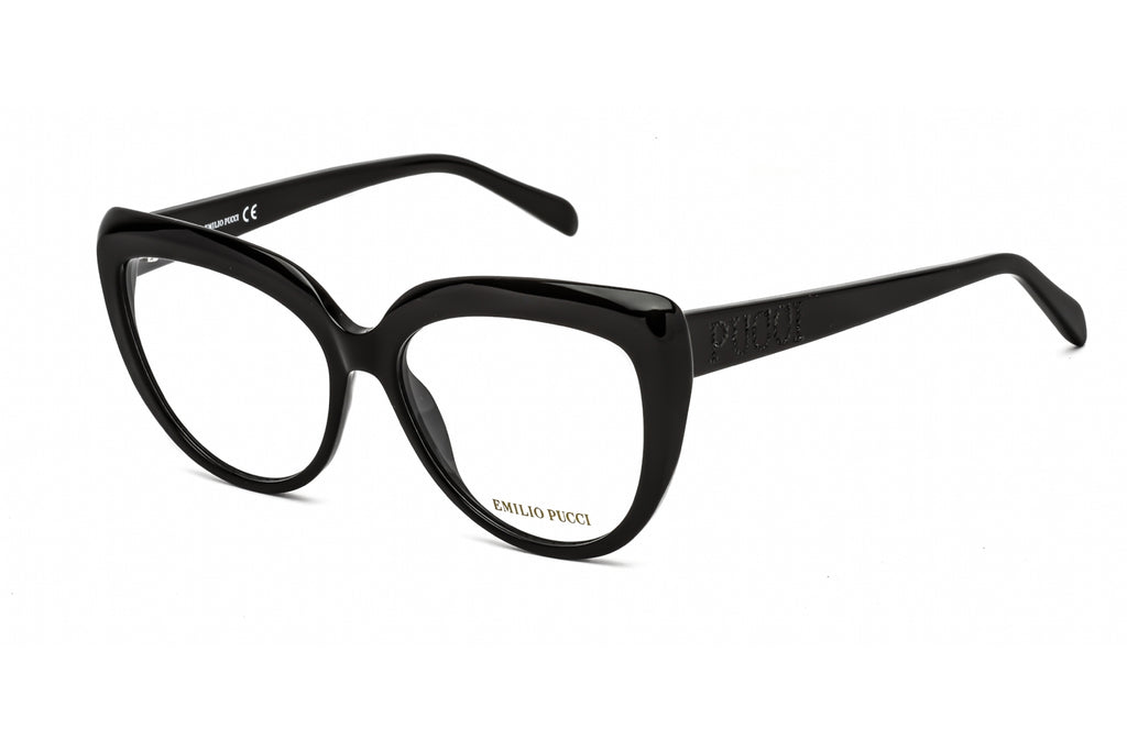 Emilio Pucci EP5173 Eyeglasses shiny black / clear demo lens Women's