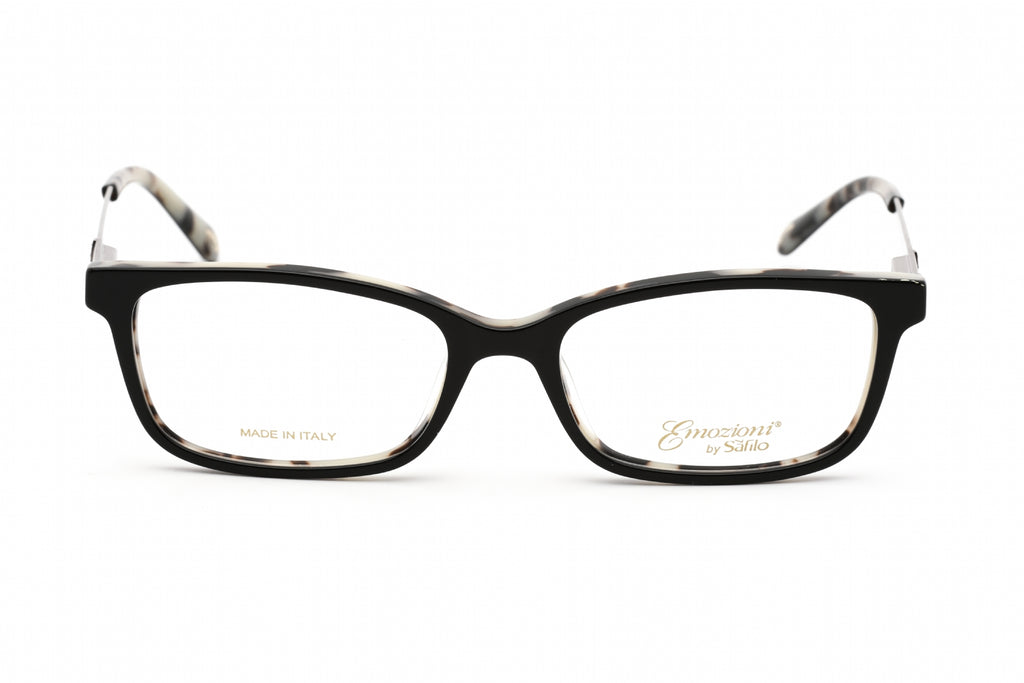 Emozioni 4050 Eyeglasses White Bksptt / Clear Lens Women's