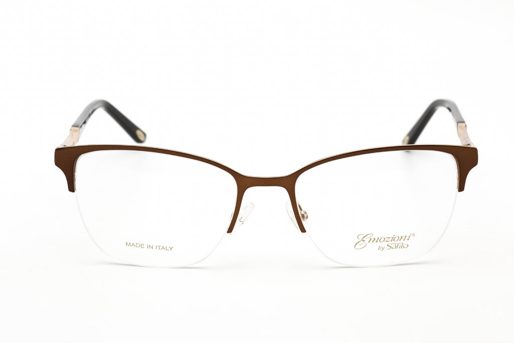 Emozioni EM 4396 Eyeglasses Brown Gold / Clear Lens Women's