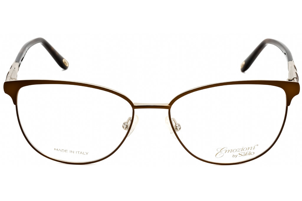 Emozioni EM 4399 Eyeglasses Brown Gold / Clear Lens Women's