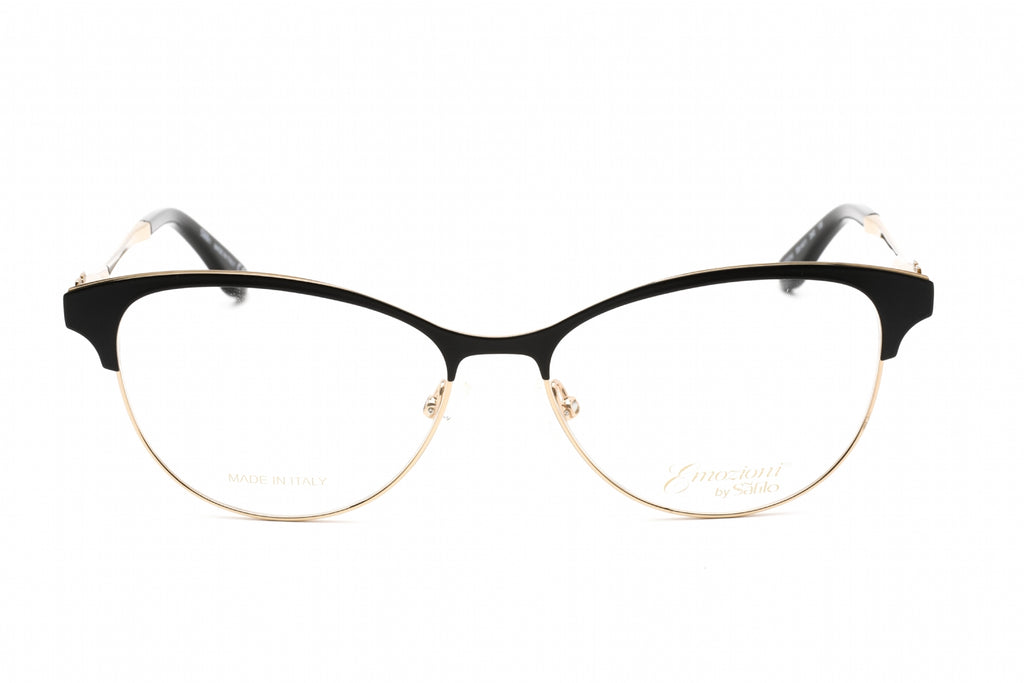 Emozioni EM 4411 Eyeglasses Black Gold / Clear Lens Women's