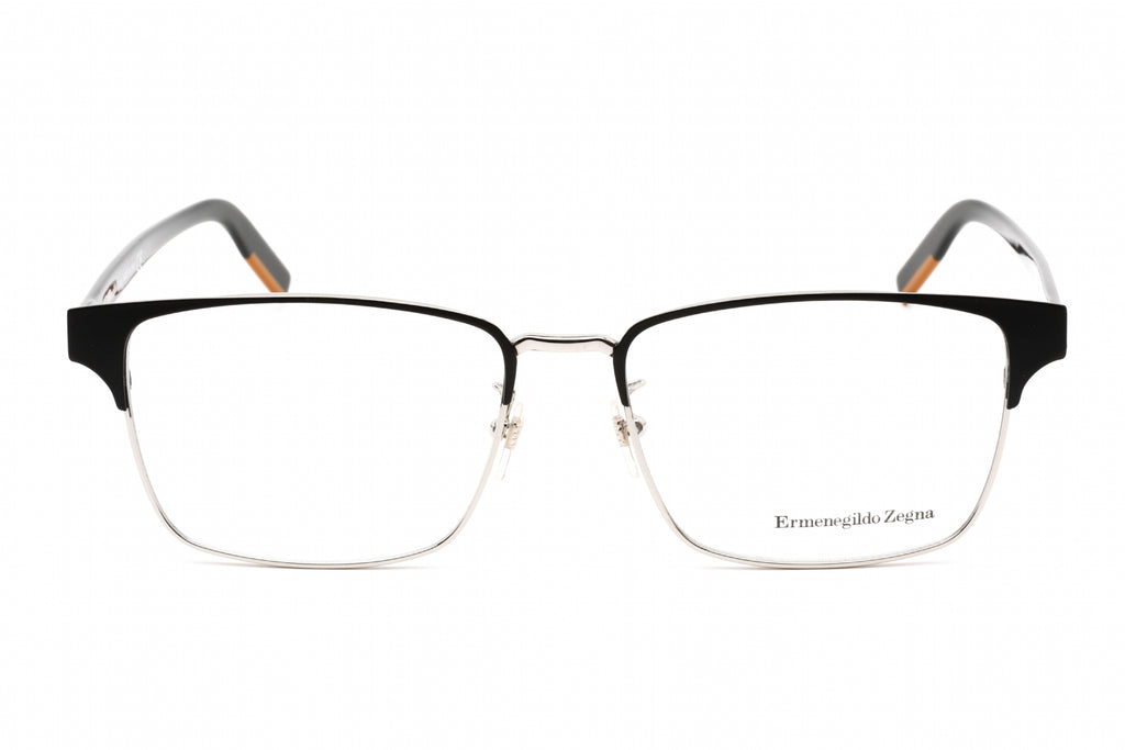 Ermenegildo Zegna EZ5212-D Eyeglasses Shiny Black / Clear Lens Men's