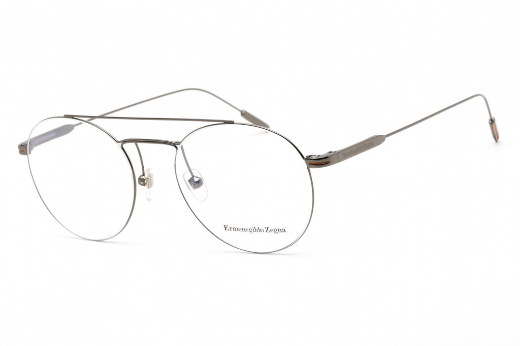 Ermenegildo Zegna EZ5218 Eyeglasses Shiny Gunmetal / Clear Lens Men's