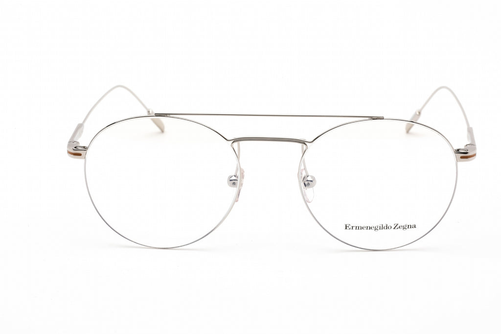 Ermenegildo Zegna EZ5218 Eyeglasses Shiny Palladium / Clear Lens Men's