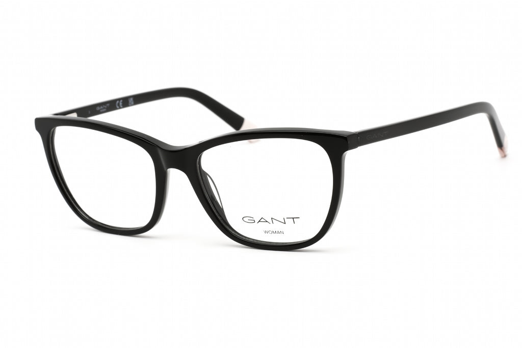GANT GA4125 Eyeglasses shiny black / clear demo lens Women's