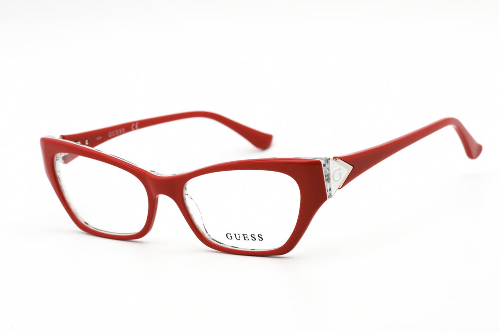 Guess GU2747 Eyeglasses Shiny red/clear demo lens Women's