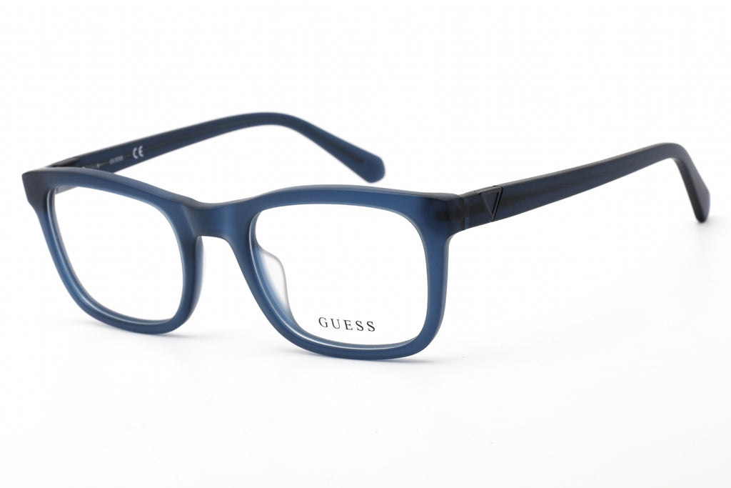 Guess GU50002 Eyeglasses Matte Blue/Clear Lens Women's