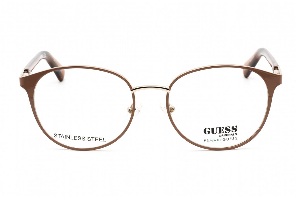 Guess GU8254 Eyeglasses Shiny Beige / Clear Lens Unisex