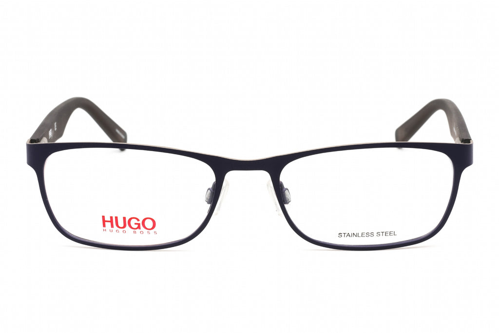 HUGO HG 0209 Eyeglasses Blue Grey / Clear Lens Men's