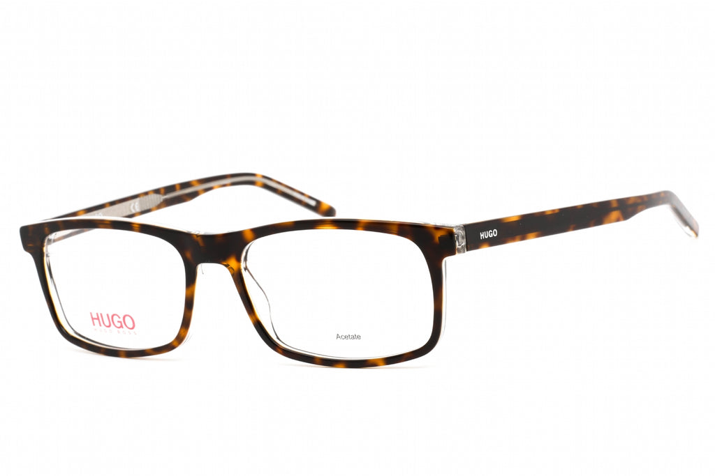 HUGO HG 1004 Eyeglasses HAVANA CRYSTAL/Clear demo lens Men's
