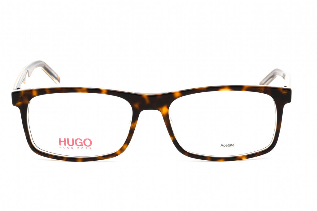 HUGO HG 1004 Eyeglasses HAVANA CRYSTAL/Clear demo lens Men's