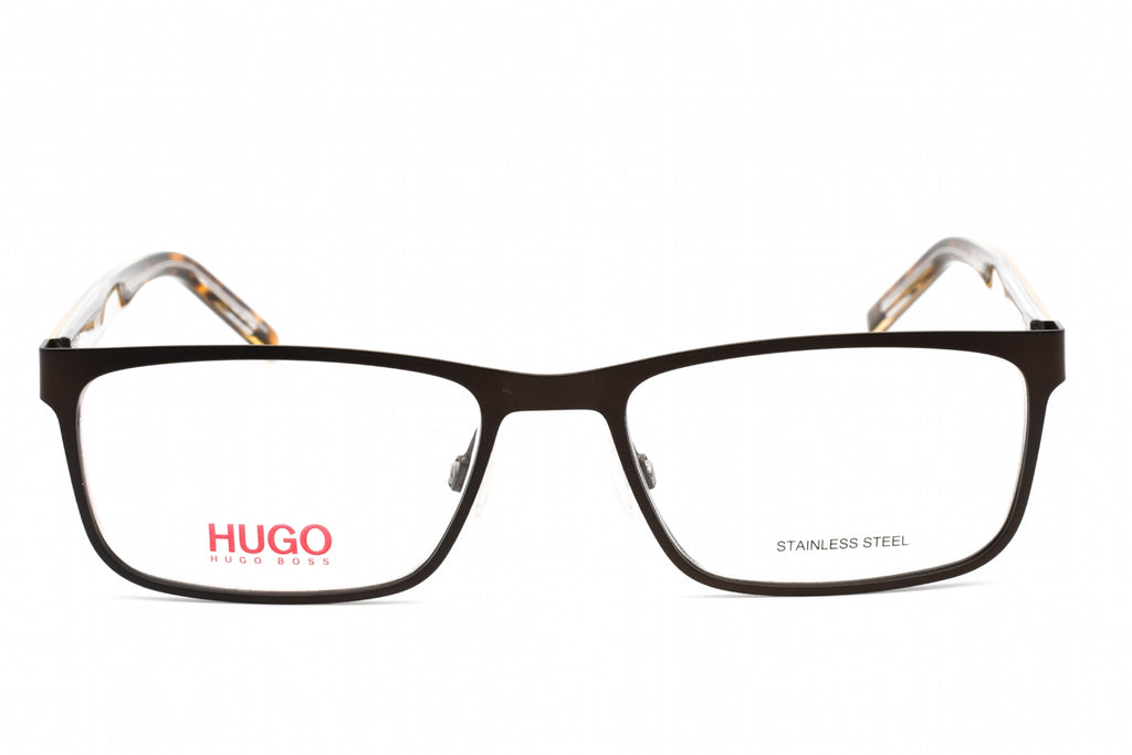 HUGO HG 1005 Eyeglasses Brown Havana / Clear Lens Men's