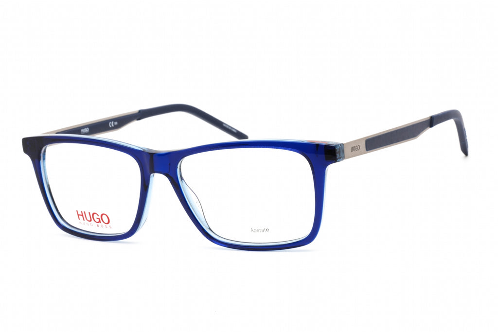 HUGO HG 1140 Eyeglasses Blue Azure / Clear Lens Men's