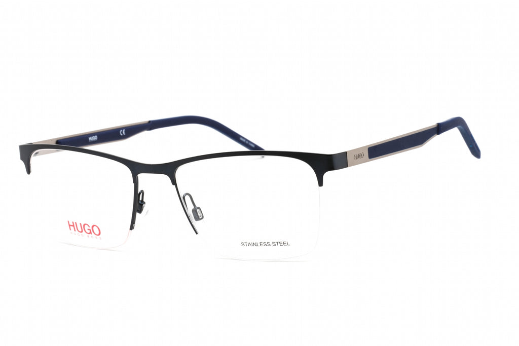 HUGO HG 1142 Eyeglasses Matte Blue / Clear Lens Men's
