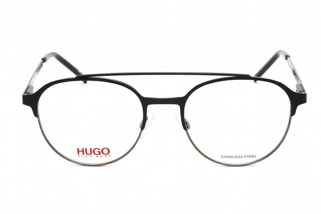 HUGO HG 1156 Eyeglasses BLACK RUTHENIUM/Clear demo lens Men's