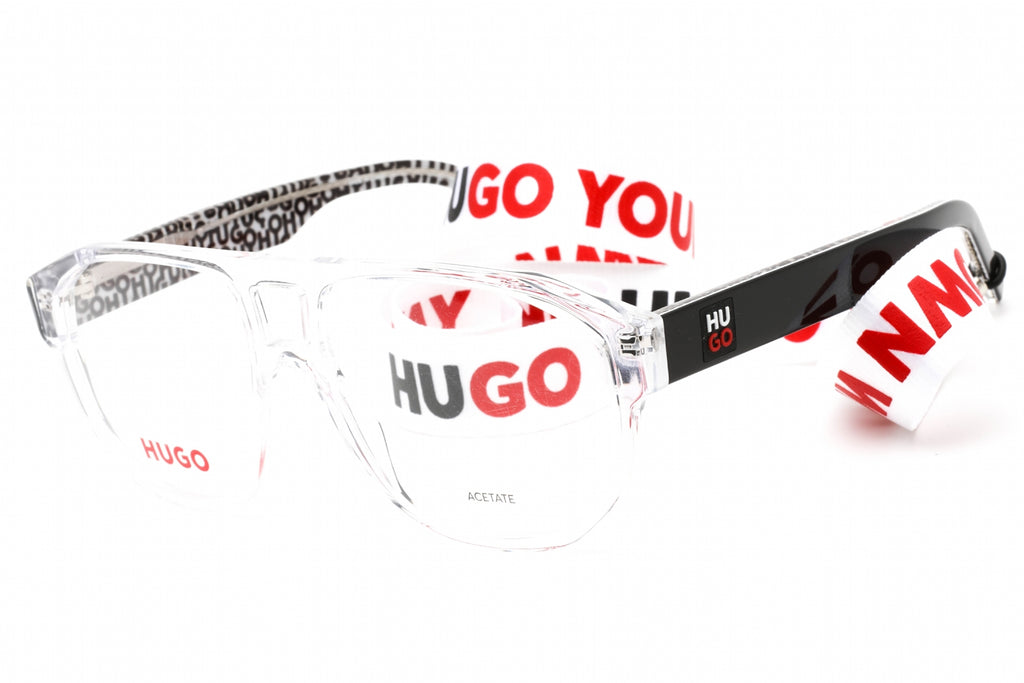 HUGO HG 1221 Eyeglasses Crystal Black / Clear Lens Men's