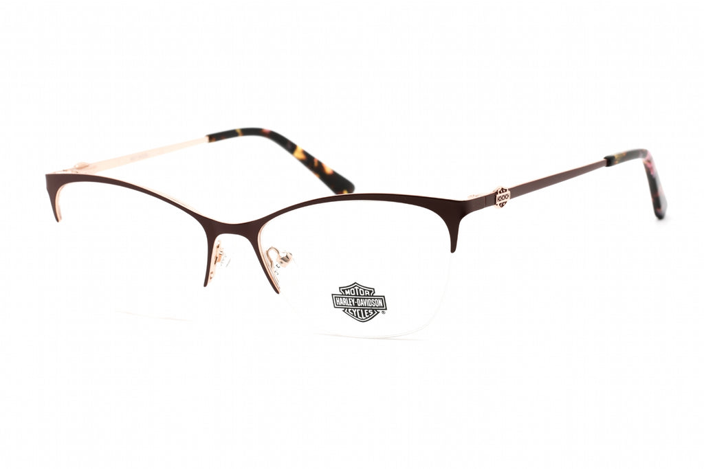 Harley Davidson HD0561 Eyeglasses matte bordeaux / clear demo lens Women's