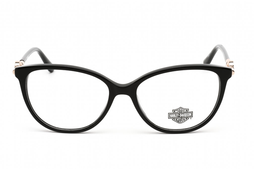 Harley Davidson HD0562 Eyeglasses Shiny Black / Clear demo lens Women's