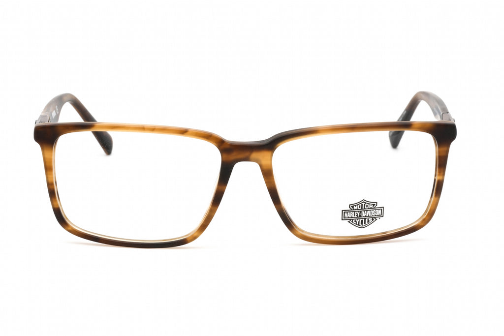Harley Davidson HD0906 Eyeglasses Matte Light Brown / Clear Lens Men's