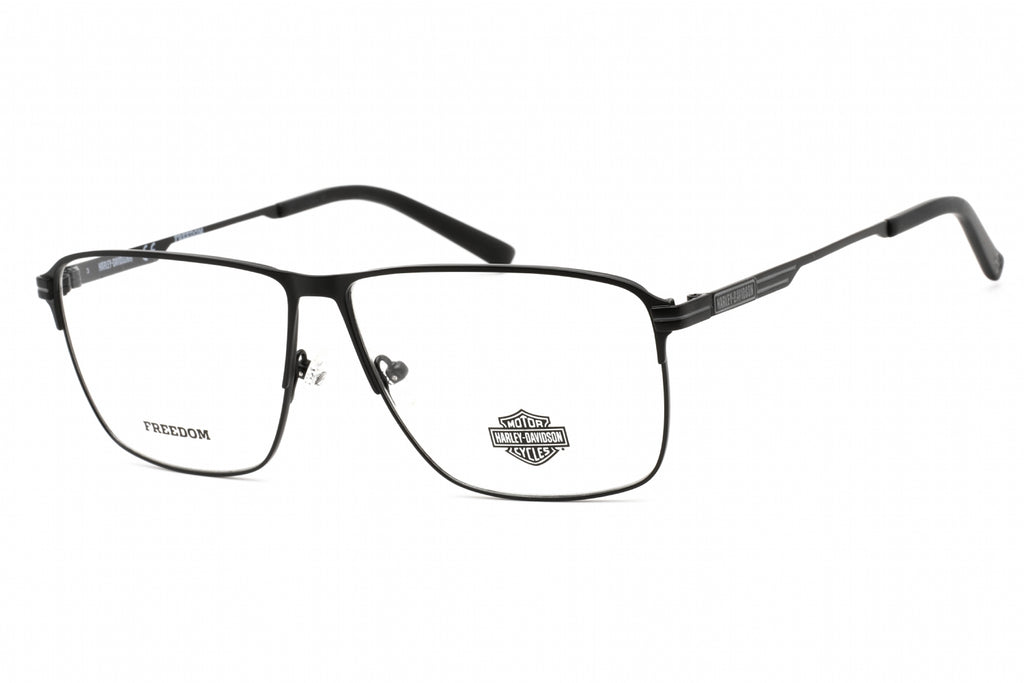 Harley Davidson HD9017 Eyeglasses Matte Black / Clear Lens Unisex