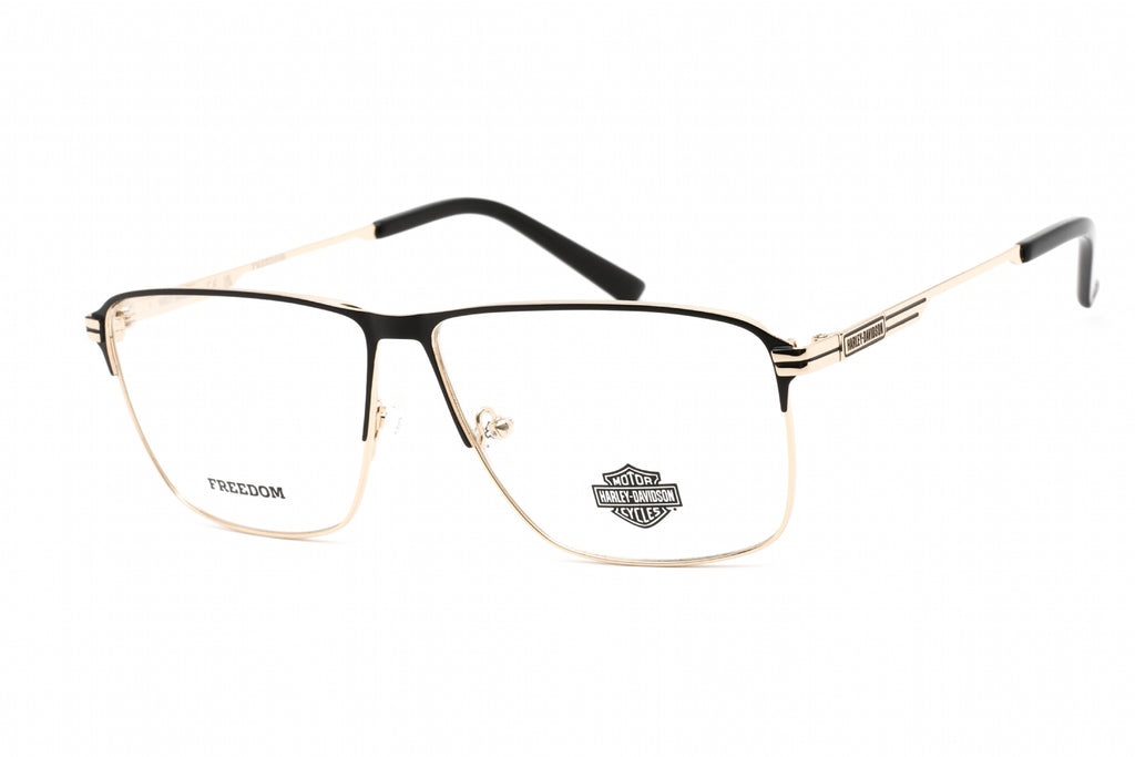 Harley Davidson HD9017 Eyeglasses Pale Gold / Clear Lens Unisex