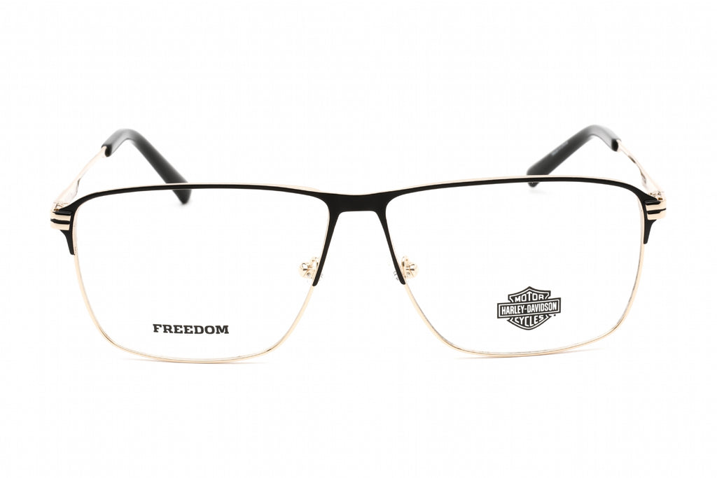 Harley Davidson HD9017 Eyeglasses Pale Gold / Clear Lens Unisex