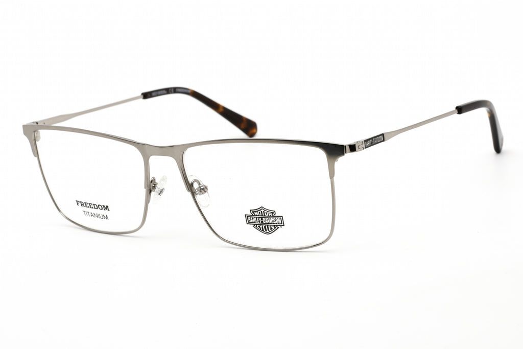 Harley Davidson HD9018 Eyeglasses matte light nickeltin / clear demo lens Unisex