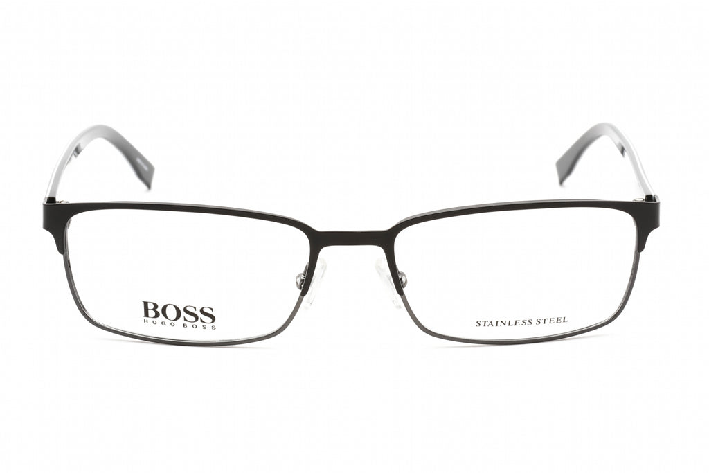 Hugo Boss 0766 Eyeglasses Matte Black / Clear Lens Men's