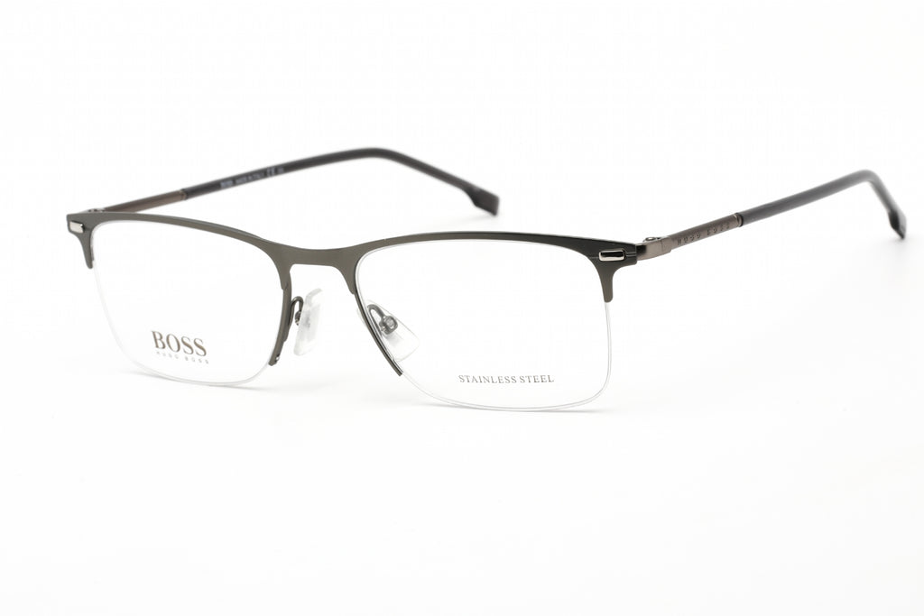 Hugo Boss BOSS 1230/U Eyeglasses MATTE RUTHENIUM/Clear demo lens Men's
