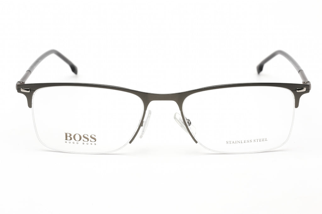 Hugo Boss BOSS 1230/U Eyeglasses MATTE RUTHENIUM/Clear demo lens Men's