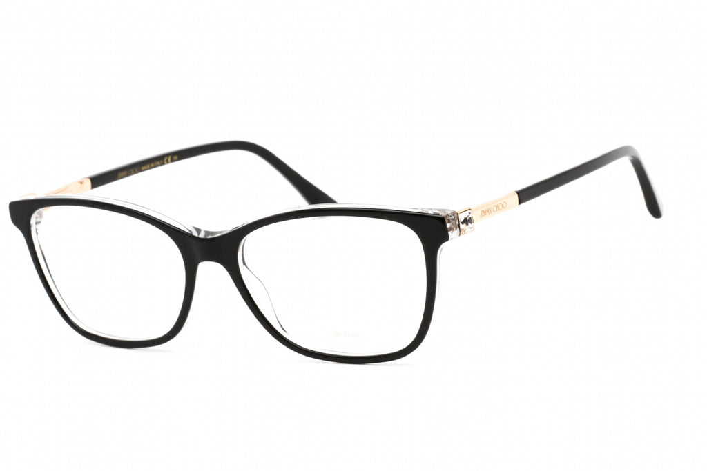 Jimmy Choo JC 274 Eyeglasses BLACK CRYSTAL/Clear demo lens Women's