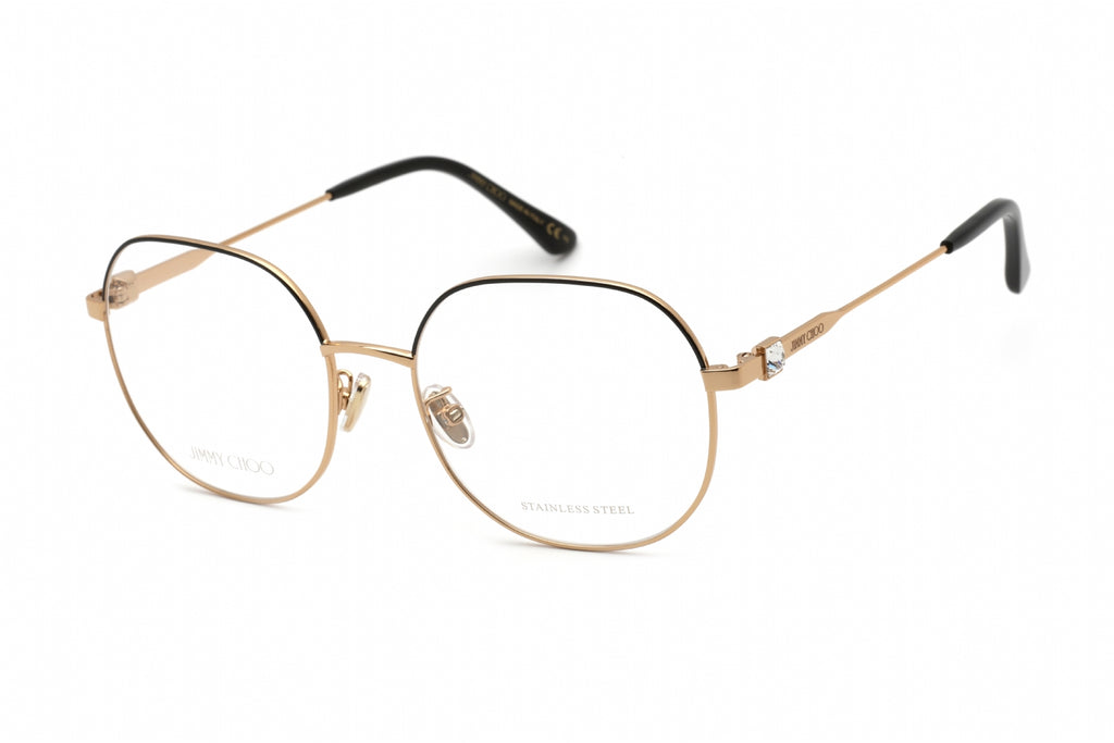 Jimmy Choo JC 305/G Eyeglasses BLACK GOLD / Clear Lens Women's