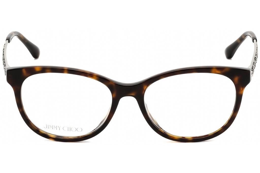 Jimmy Choo Jc 202 Eyeglasses Dark Havana / Clear Lens Women's