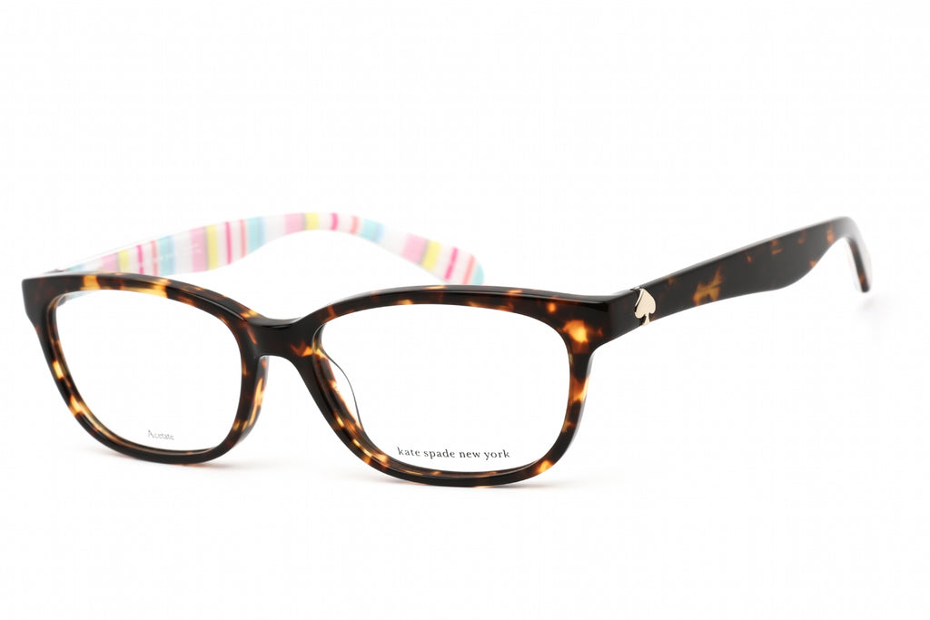 Kate Spade Brylie Eyeglasses HAVANA PATTERN / clear demo lens Women's