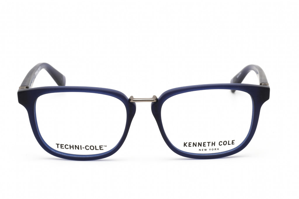 Kenneth Cole New York KC0338 Eyeglasses Matte Blue / Clear demo lens Men's