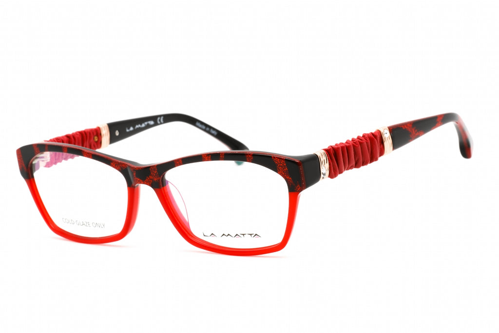 La Matta LMV3175 Eyeglasses Red/Havana / Clear Lens Women's