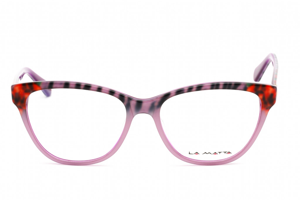 La Matta LMV3208 Eyeglasses Purple/Multi / Clear Lens Women's