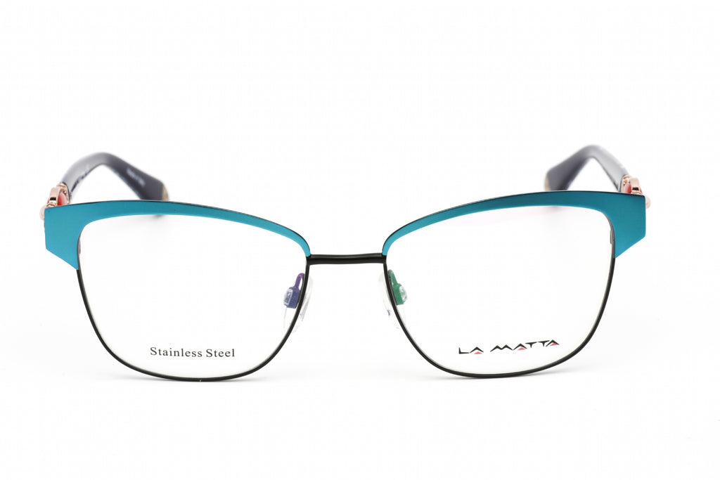 La Matta LMV3249 Eyeglasses Turquoise  / clear demo lens Women's