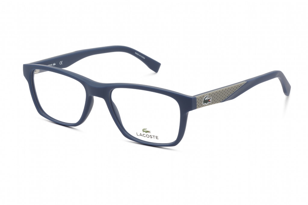 Lacoste L2862 Eyeglasses MATTE BLUE/Clear demo lens Unisex
