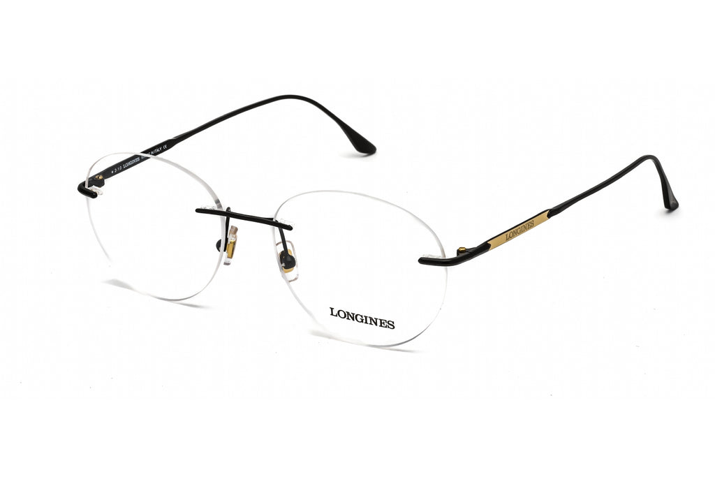 Longines LG5002-H Eyeglasses Matte Black / Clear Lens Men's