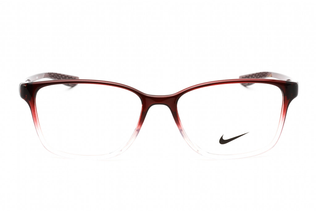 Nike NIKE 7027 Eyeglasses DARK BEETROOT FADE/Clear demo lens Women's