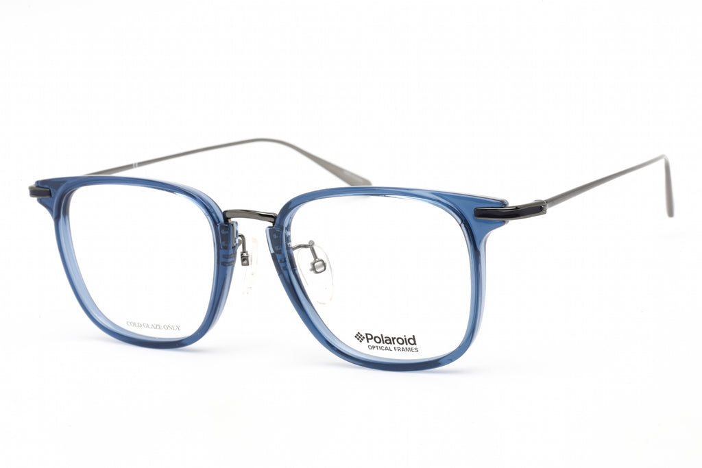 Polaroid Core PLD D384G Eyeglasses BLUE GREY / clear demo lens Men's